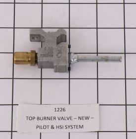 1226 TOP BURNER VALVE - NEW- PILOT & HSI SYSTEM